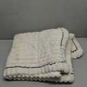 OTOB Couch Cover for Dogs Washable, Non Slip Plush Sofa Covers for 3 Cushion Couch, Fuzzy Pet Friendly Mat Bed Furniture Protector Sofa Slipcover, All Seasons (Cream, 27.6" x 70.9")