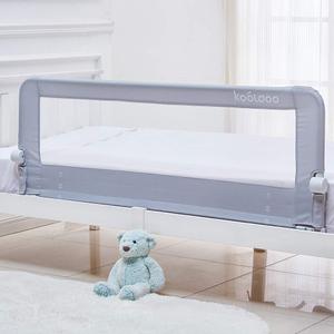 Toddler Bed Rails 59 inch, Baby Guardrail Extra Long, Foldable Tall Bedrail with Reinforced Anchor Safety System, for Twin, Full, Queen King Size Bed, Box and Platform Bed(59"L*22.8"H, Gray) (59" x 22.8", Grey)