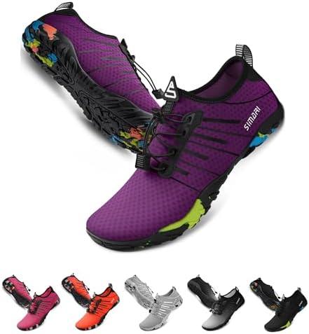 SIMARI Water Shoes for Women Men - Barefoot Quick-Dry Aqua Socks | Lightweight Swim Shoes for Surfing, Swimming, Beach Sports, Kayaking, Diving | Non-Slip Design Size 45/11.5