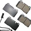 Akebono EUR1663A Ultra-Premium Ceramic Front Disc Brake Pads , GREY