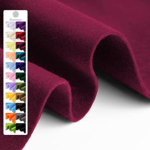Wine Red Soft Felt Fabric Sheet - 1.6mm Thickness 18" X 36" Square Flexible Craft Felt by The Yard Soft Durable Felt Sheets for DIY Sewing Cushion Art Craft Project Supplies