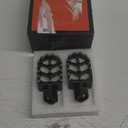 AnXin Foot Pegs Motorcycle Universal CNC Footpeg for CRF XR CR 50-125cc CT200U Mini Bike SSR Apollo RFZ TaoTao Lifan Kayo Coolster Pit Bike - Black