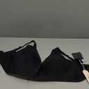 OEAK Womens Deep V Bras Wireless Comfortable Bra Supportive No Underwire Bras Tshirt Push Up Bralettes Plunge Seamless Bra (X-Small, Black)