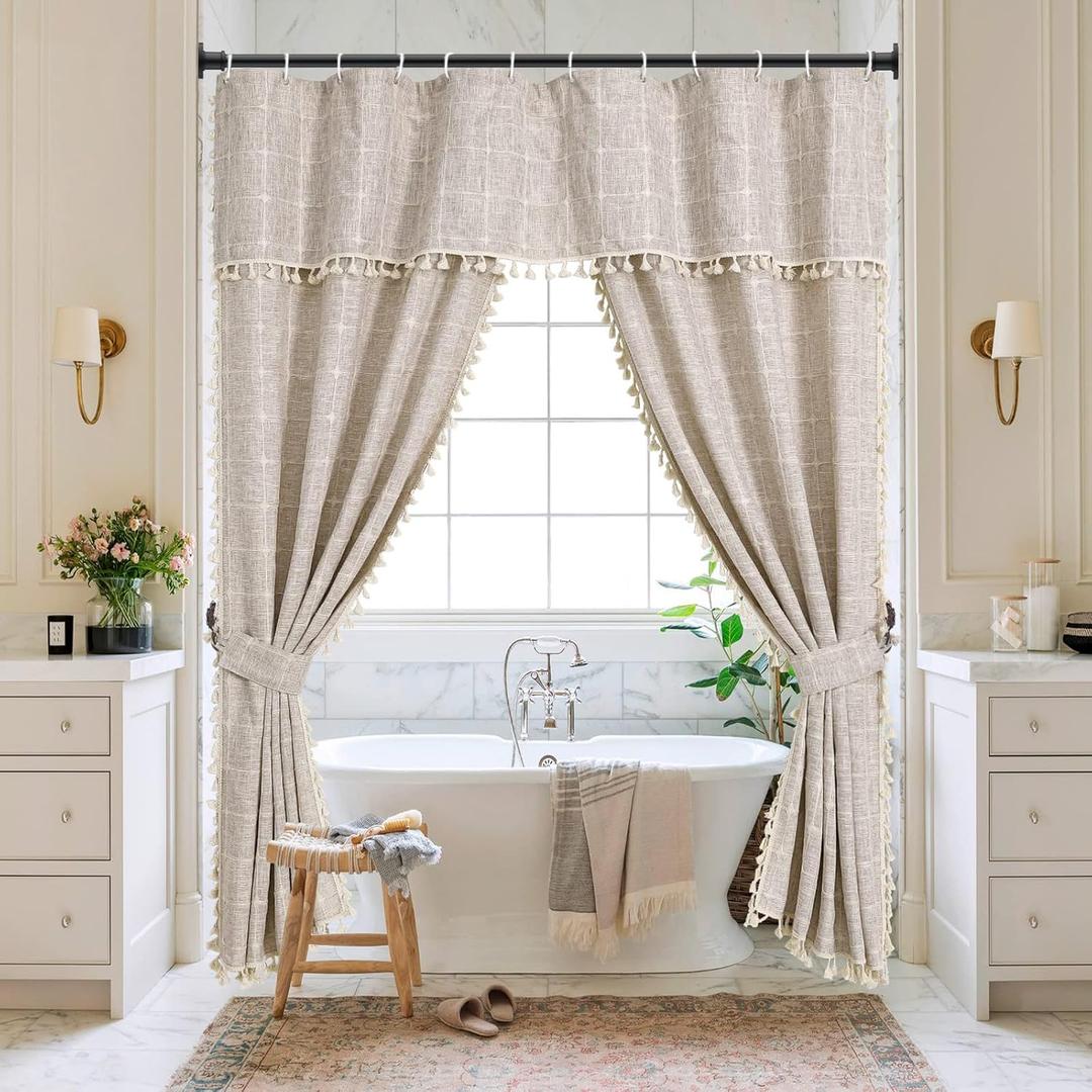 Black Shower Curtain Rod 18-72 IN