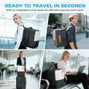 Travel Laptop Backpack, Large Work Bag for Women Men, Carry On Luggage Suitcase Airline Approved Personal Item Backpack, 17" Waterproof Computer Bag for College Hiking Weekender Essentials