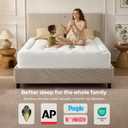 BEDLORE King Mattress Topper, Thick Soft Pillow Top Bed Topper