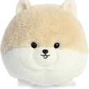 Aurora Playful Teddy Pets Pom Stuffed Animal - Unique Design - Endless Play - Cream 9 Inches