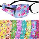 Treela 8 Pcs Eye Patches for Kids, Eyepatch for Glasses to Cover Either Eye Cartoon Eye Patching Fabric Patch for Kids Boys Girls(Cute Style)