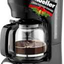 Mueller 12-Cup Drip Coffee Maker Machine with Anti-Drip System, Permanent Filter, Glass Carafe, and Auto Keep Warm Function
