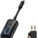 LOFICOPER Bluetooth 5.3 Transmitter Receiver, Airplane Headphone Adapter, Aux Bluetooth Adapter with Hands-Free Call, for Car, Travel Flight, Home Stereo, Wired Headphones, Speakers, TV