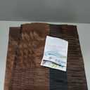 PIGCHCY Placemats,Washable Vinyl Woven Table Mats,Elegant Durable Placemats for Dining Table Set of 6 (Bamboo-Brown)