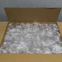 48 Pack Plastic Ribbed Champagne Flutes, 9 Oz Stemless Disposable Gold Rim Clear Plastic Toasting Glasses Shatterproof Recyclable and BPA-Free Perfect For Wedding