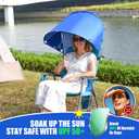 Universal Wind-Resistant Chair Umbrella Canopy, Foldable Portable UPF 50+ Sun Shade Attachment with Adjustable Clamp, Fits Most Beach, Camping, Lawn, Sports, Tanning, Zero Gravity Chairs & Wheelchairs