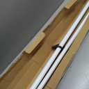 Curtain Rod,Window Curtain Rods for Windows Easy Installation,Adjustable Decorative Curtain Rod 3/4 Inch Diameter Single Window Curtain Rod Set, 66 to 120 Inches, White