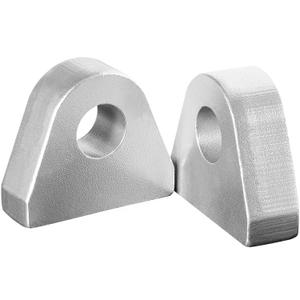 Weld on Shackle Clevis Mounts 1" Thick Steel for Offroad Trucks, Trailers, Hydraulic Tractor Buckets (2 Pack)