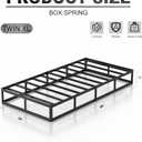 UOMEUR 7 Inch Twin Box Spring, 2500 LBS Heavy Duty Metal Mattress Foundation with Fabric Cover, Easy Assembly
