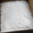 EMME Luxury White Fuzzy Duvet Cover Set King Size 3 Pieces Fluffy Comforter Cover Set for King Bed Shaggy and Plush Soft Bedding Duvet Covers (White, King), King/Cal. King