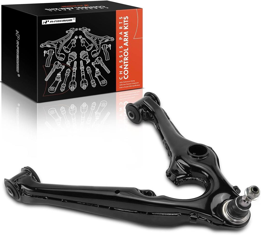 A-Premium Front Right Lower Control Arm, with Ball Joint, Compatible with Chevrolet Silverado 1500, Silverado 1500 LD, Tahoe, Suburban & GMC Sierra 1500, Sierra 1500 Limited, Yukon & Cadillac Escalade