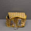 Insulated Picnic Cooler Bag - Zippered Top, Keeps Hot or Cold - Perfect for Picnics, Beach, Food Delivery & Outdoor (13.8x7.9x7.9 in) (Yellow)