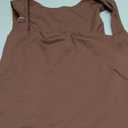 REORIA Butsmooth Womens Sexy Sleeveless Square Neck Double Lined Basic Bodysuit Tank Tops, Large