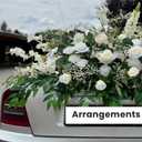8pcs Artificial Leaves Stems Fake Flowers Greenery Filler for Flower Arrangements, Floral Bouquet Wedding Faux Greenery Stems Silk Foliage Branches