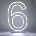 LED Neon Signs Number 6 Birthdays Decor Neon Lights Party USB Plus Battery Case Light up your baby's birthday with our Neon Number Six Sign (Number 6)