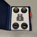 Farad GalaxyLock 382/MX Black Chromed Lug nut Wheel-Locks Kit Suitable for Toyota Camry (M12 X 1.5 Thread Size) - Set of 4 Lug Nuts + 1 Key