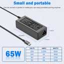3 x 65W USB C Laptop Charger Compatible with HP Laptop Chromebook 65W 45W More USB Type C Power Adapter