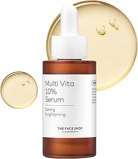 The Face Shop Alltimate Multivita 10% Serum, Vitamin C Face Serum, Brightening & Hydrating Vegan Facial Serum for Sensitive Skin, Dark Spot Correcting Glow Serum, Even Skin Tone, Korean Skin Care