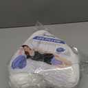 BEAUTRIP Knee Pillows for Side Sleepers Premium Memory Foam Wedge Leg Pillow Cushions Support with Washable Cover for Sciatica Back Hip Joint Knee Pain Relief (BM67USWhite)