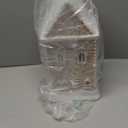 Braxio Indoor Christmas Decorations Resin Gingerbread House with LED Light - Traditional Cottage & Church Village Collectible Figurines, 5.0 x 5.0 x 8.25 Inch, Gingerbread Color