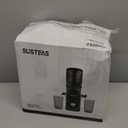 SUSTEAS Cold Press Juicer, 300W, 5.3" Large Feed Chute, 1.5L Capacity, Automatic Feeding, High Yield, Easy to Clean, Ideal for Whole Fruits & Vegetables, Black