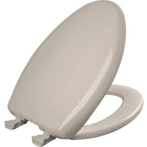 Bemis Classic Colors Slow Close Toilet Seat, Easy Clean Hinges and Durable Plastic Seat, Made in USA, Elongated, Blush