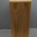Cinnvoice C Shaped Side Table Solid Wood End Table for Living Room Couch Small Place Coffee and Eating Snack Tray
