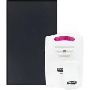 Digiteck Wireless Pressure Mat Doorbell and Alarm Systems, for Home, Flat Security White & Black