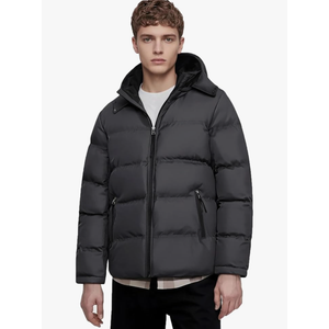 MADHERO Men's Puffer Jacket Water-Resistant Insulated Down Alternative Outerwear Coats, Size XL