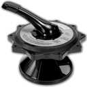 SPX0715BA3 Key Cover and Handle Assembly 2" Compatible with Hayward Multiport Valve and Filter Model SP0715, SP0716, S220t2, S270t, Hcf Series, Pro Series Side-Mount