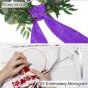 uxcell 2 Pcs Wreath Sash, Purple, 58" x 4", Satin, Multiple Occasions