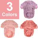 Dog Sweater, 3 Pack Dog Sweaters for Small Dogs or Cats, Girl or Boy, Warm Dog Clothes Shirt Coat for Winter Christmas (Pink, Purple, Rose Red, XX-Large)
