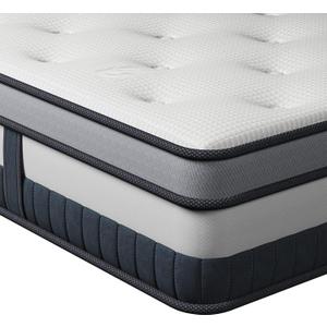 Vesgantti Queen Mattress 12 Inch Innerspring Multilayer Hybrid Queen Mattress - Ergonomic Design with Memory Foam and Pocket Spring Mattresses Queen Size - Box Top Series Medium Firm Feel