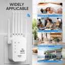 WiFi Extender Signal Booster for Home - 2026 Upgraded (6 Directional Antennas) New Generation Internet Extender Wifi Booster Signal Range Amplifier, WiFi Repeater with Ethernet Port, for 99% of Device