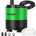 VIVOSUN 400 GPH 20W Submersible Water Pump, with Adjustable Water Flow, 4.9 ft Tubing, Additional Ceramic Shaft, and Outlet Adapters, for Fish Tanks, Aquariums, Hydroponics, Fountains