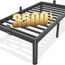 FUIOBYVV
Twin XL Bed Frames with Round Corner Edge Legs 18 inch High 3500 lbs Heavy Duty Metal Platform Bed Frame Twin Size No Box Spring Needed/Non-Slip/Steel Slat Support/Noise Free