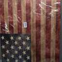 Vintage American Flag Canvas Print Wall Art - Patriotic Retro USA Flag Star Stripes - Wall Decor Modern Artwork Paintings Pictures for Living Room Stretched and Framed Ready to Hang - 24" x 36"