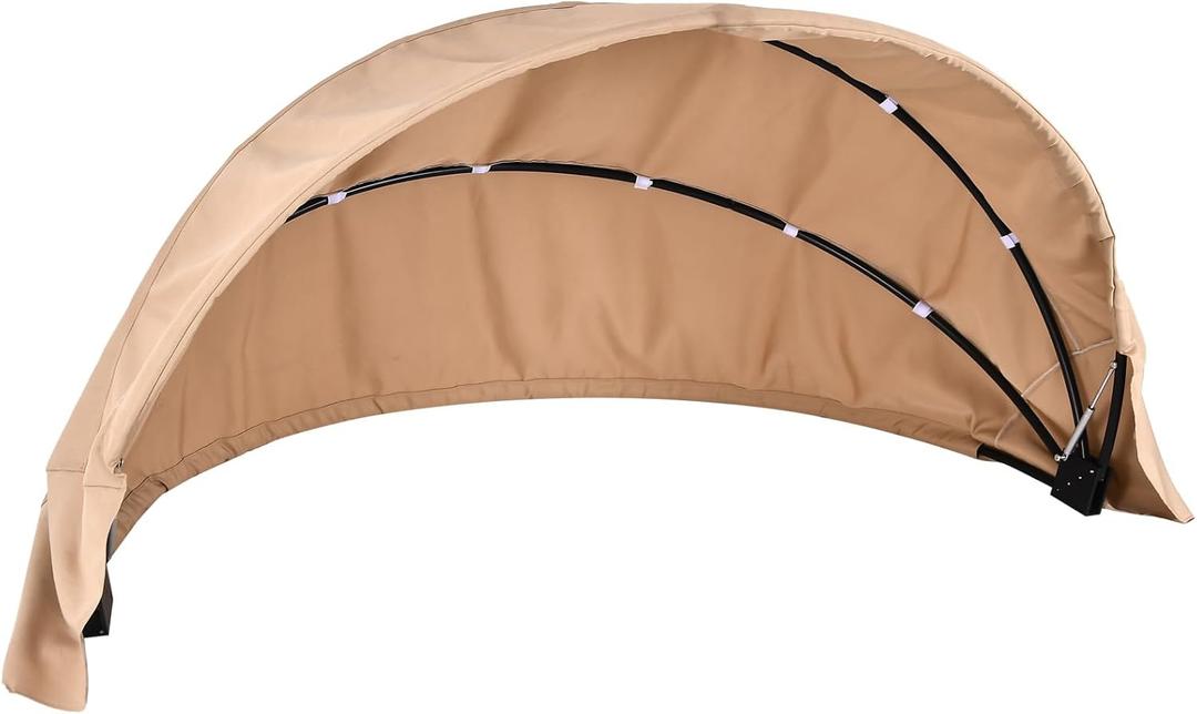 Outdoor Daybed Replacement Canopy, Outdoor Patio Wicker Daybed Canopy, Top Cover Compatible with Patio Round,| Customization | (Beige, 94"L x 69"W x 1"H) 