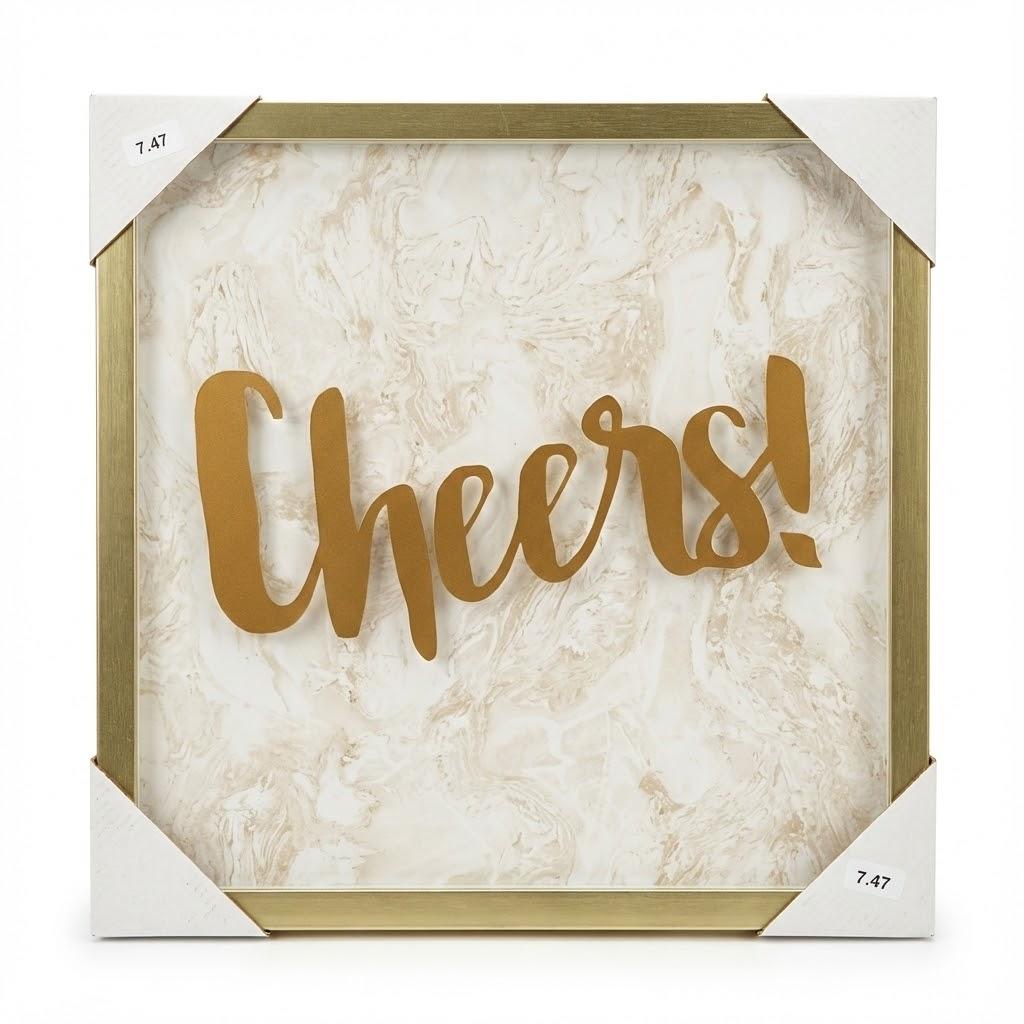 Cheers Picture Frame 16"×16"