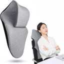Neck Support for Office ChairMemory Foam Neck Support Enlarge Head Rest for Office ChairWashable Cover with Fixed Strap Suitable for Most Office Chairs Without Headrests