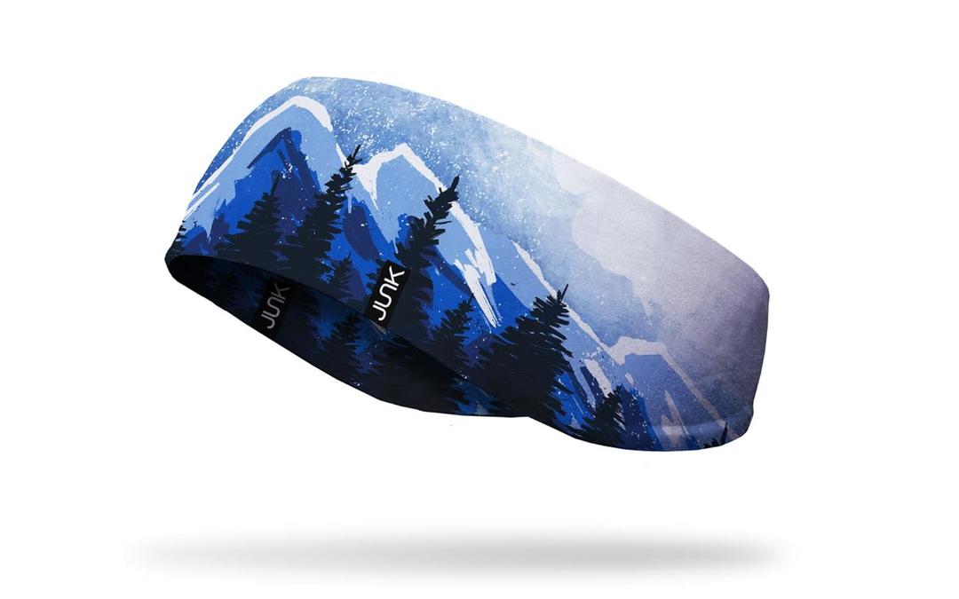 JUNK Brands Ear Warmer Headband - Performance Fleece, Moisture-Wicking, Non-Slip, Winter Ear Muffs for Men & Women - One Size - Snowscape