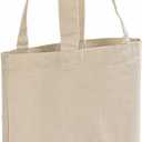 12 Pack Wholesale Canvas Tote Bags, Natural Color, 12oz Fabric