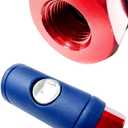 SANFU Polyurethane(PU) Air Hose 1/4-Inch x 100ft Reinforced, lightweight, Flexible, 300PSI With 1/4 Swivel Aluminum Universal 3IN1 Coupler and Plug, 1PCS Safety Coupler, Bend Restrictor